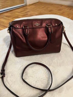 Coach mini Bennett Pebbled Leather Satchel